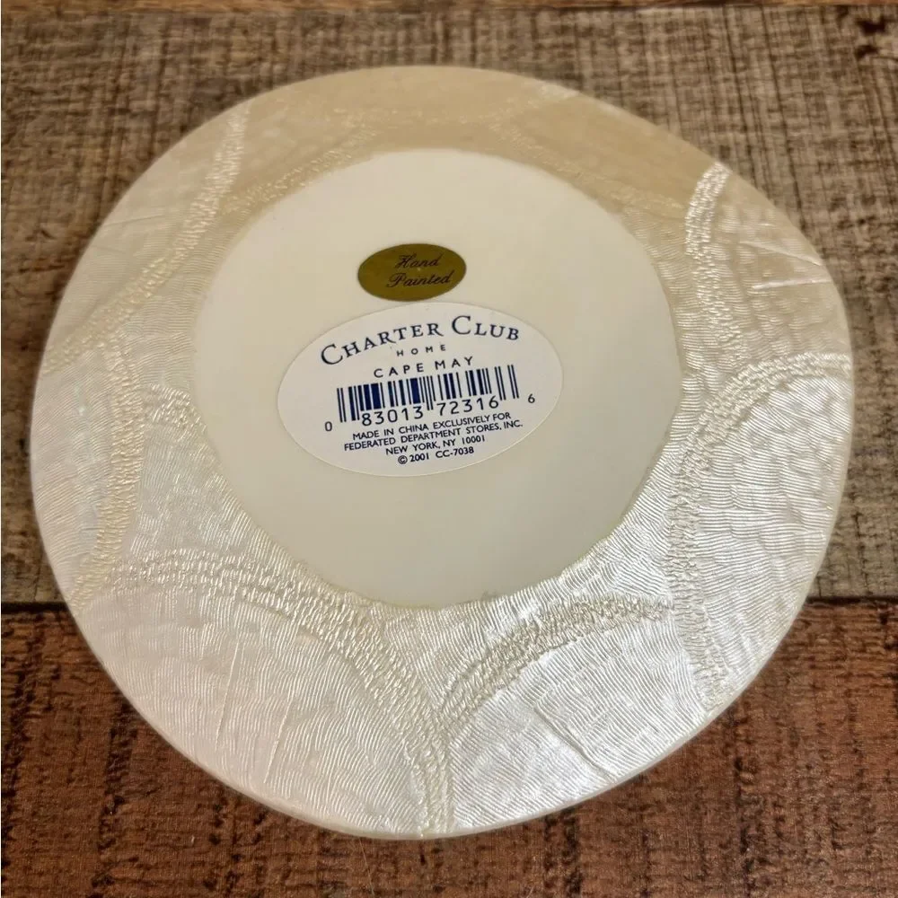 NWT 4 Piece Bathroom Set Flowers Shells Charter Club “Cape May” BEACHY Floral